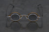Rigards X ZIGGY CHEN joint work copper titanium aluminum detachable double-layer sunglasses RG1911 collection RG-RG1911CU-JINYINQHUI gold + silver frame transparent + light gray film